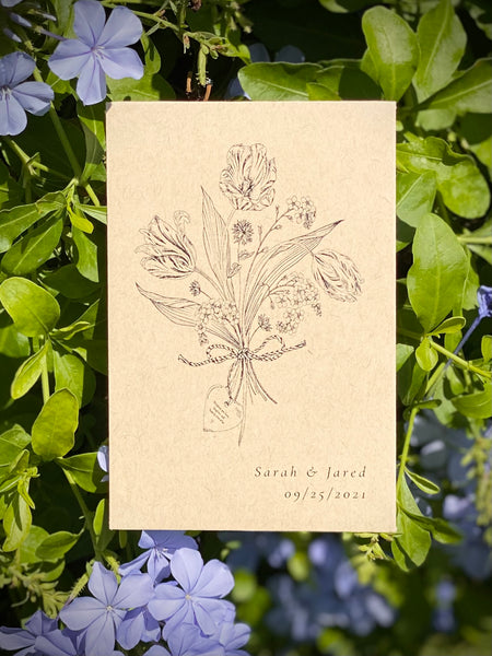 Personalized wildflower seed packet, Bouquet