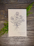 Personalized wildflower seed packet, Bouquet