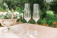 Custom Wedding Date Champagne Flute