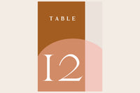 Color Arch Table Numbers 1-12