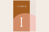 Color Arch Table Numbers 1-12