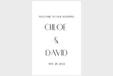 Classic & Chic Wedding Welcome Sign Digital Download